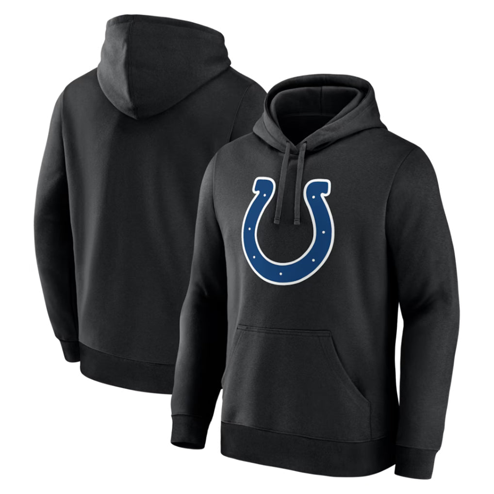 Pouc IN.Colts Black Logo Pullover Hoodie Limited Blank Player Stitched Jerseys