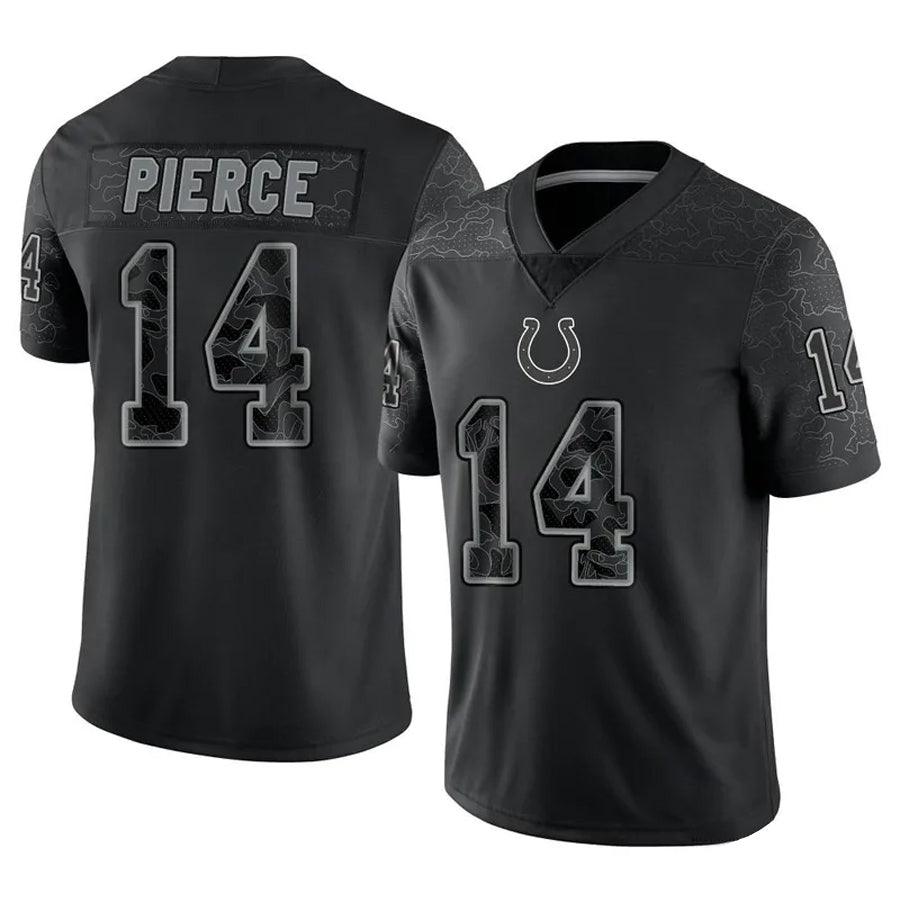 Pouc IN.Colts #14 Alec Pierce Player RFLCTV Limited Black Stitched Jerseys