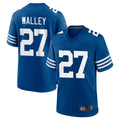 Pouc IN.Colts #27 Justin Walley Player Royal Limited Home Game Stitched Jerseys