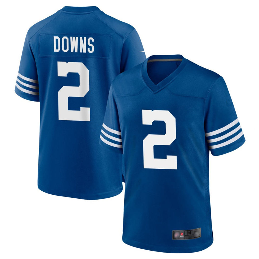 Pouc IN.Colts #2 Josh Downs Bynum Player Royal Limited Home Game Stitched Jerseys