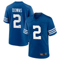 Pouc IN.Colts #2 Josh Downs Bynum Player Royal Limited Home Game Stitched Jerseys