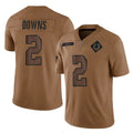 Pouc IN.Colts #2 Josh Downs Player Brown Salute To Service Limited Stitched Jerseys