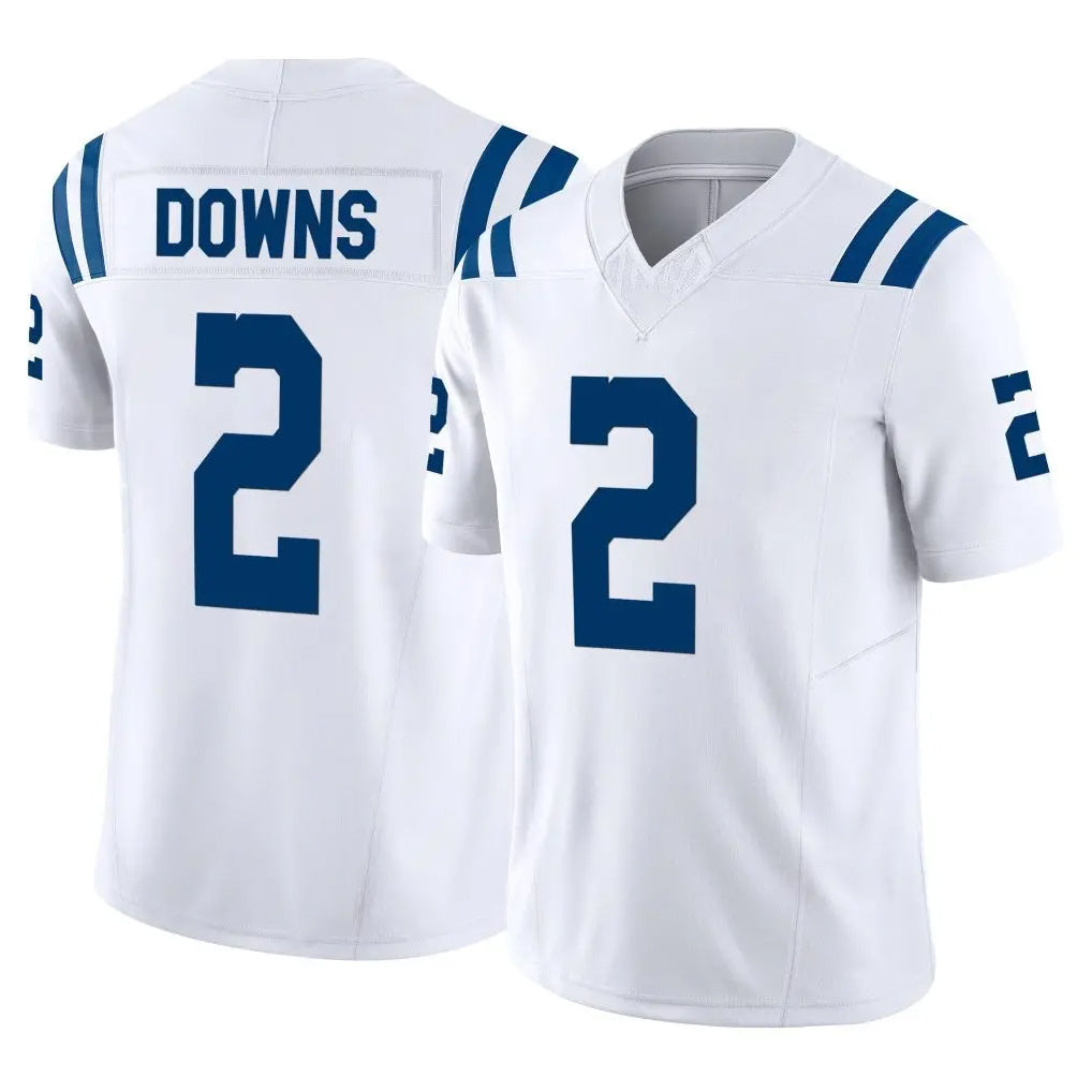 Pouc IN.Colts #2 Josh Downs Player White Limited Vapor F.U.S.E. Home Game Stitched Jerseys