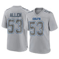 Pouc IN.Colts #53 CJ Allen Player Gray Atmosphere Fashion Home Game Stitched Jerseys