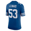 Pouc IN.Colts #53 Darius Leonard Royal Alternate Vapor Limited Stitched Jerseys
