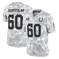 Pouc IN.Colts #60 Tanor Bortolini Player Arctic Camo Salute To Service Limited Game Stitched Jerseys