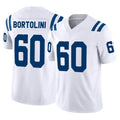 Pouc IN.Colts #60 Tanor Bortolini Player White Limited Vapor F.U.S.E. Home Game Stitched Jerseys