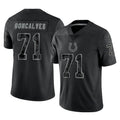 Pouc IN.Colts #71 Matt Goncalves Player Black Reflective Limited Game Stitched Jerseys