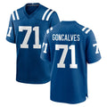 Pouc IN.Colts #71 Matt Goncalves Player Royal Home Game Stitched Jerseys