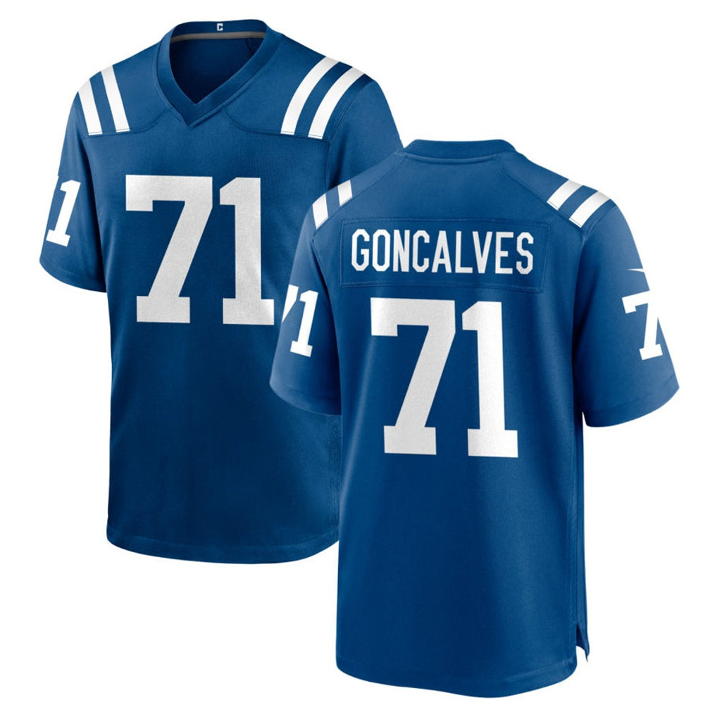 Pouc IN.Colts #71 Matt Goncalves Player Royal Home Game Stitched Jerseys