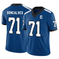 Pouc IN.Colts #71 Matt Goncalves Player Royal Limited Indiana Nights Alternate Vapor F.U.S.E. Home Game Stitched Jerseys