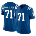 Pouc IN.Colts #71 Matt Goncalves Player Royal Limited Vapor F.U.S.E. Home Game Stitched Jerseys