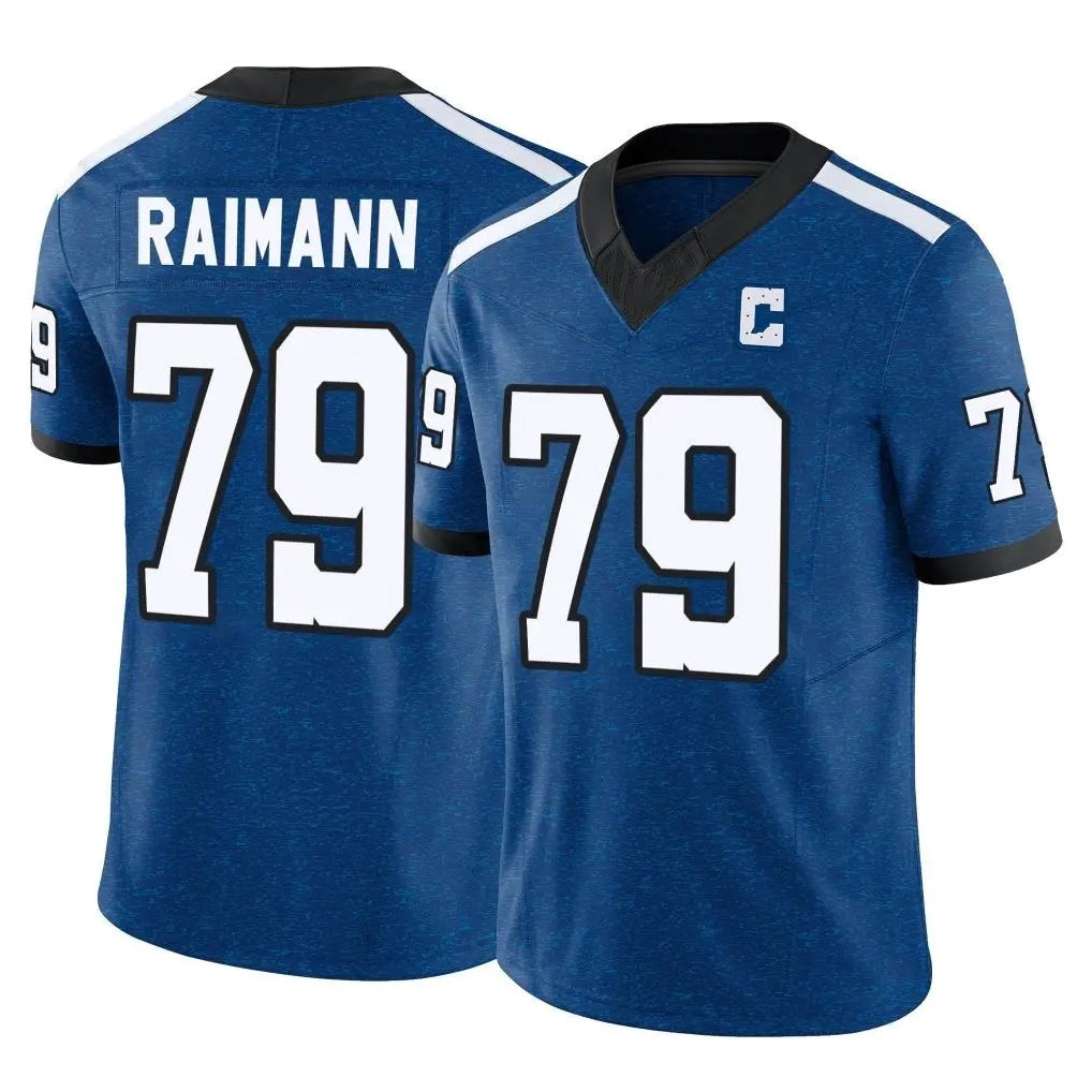 Pouc IN.Colts #79 Bernhard Raimann Player Royal Limited Indiana Nights Alternate Vapor F.U.S.E. Home Game Stitched Jerseys