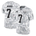 Pouc IN.Colts #7 Charvarius Ward Sr. Player Arctic Camo Salute To Service Limited Game Stitched Jerseys
