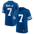 Pouc IN.Colts #7 Charvarius Ward Sr. Player Royal Limited Home Game Stitched Jerseys