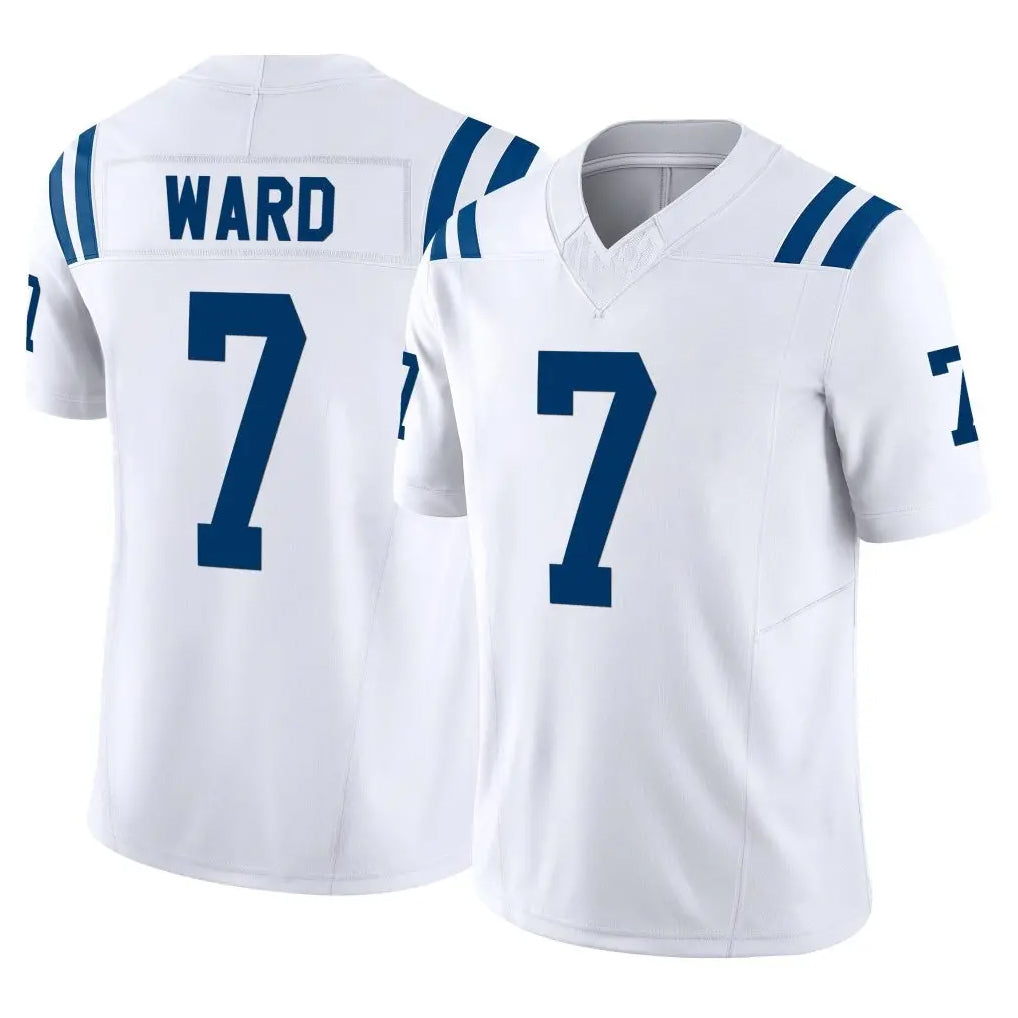 Pouc IN.Colts #7 Charvarius Ward Sr. Player White Limited Vapor F.U.S.E. Home Game Stitched Jerseys