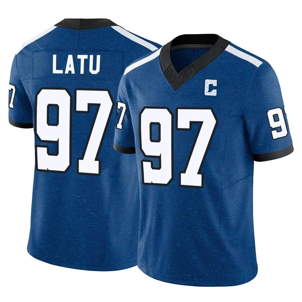 Pouc IN.Colts #97 Laiatu Latu Player Royal Limited Indiana Nights Alternate Vapor F.U.S.E. Home Game Stitched Jerseys