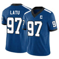 Pouc IN.Colts #97 Laiatu Latu Player Royal Limited Indiana Nights Alternate Vapor F.U.S.E. Home Game Stitched Jerseys