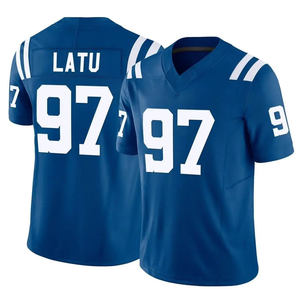 Pouc IN.Colts #97 Laiatu Latu Player Royal Limited Vapor F.U.S.E. Home Game Stitched Jerseys