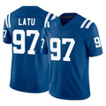 Pouc IN.Colts #97 Laiatu Latu Player Royal Limited Vapor F.U.S.E. Home Game Stitched Jerseys