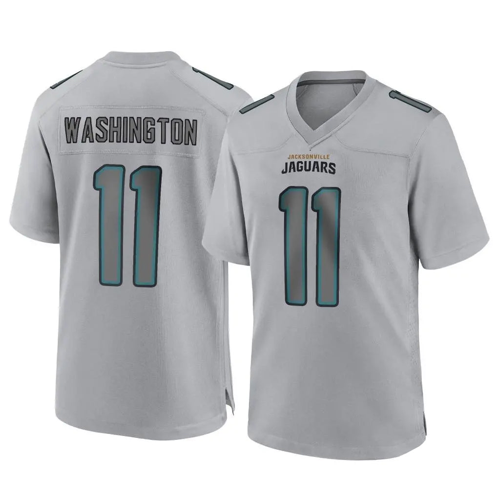 Pouc J.Jaguars #11 Parker Washington Player Gray Atmosphere Fashion Home Game Stitched Jerseys