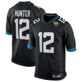 Pouc J.Jaguars #12 Travis Hunter Player Black Replica Game Stitched Jerseys