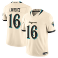 Pouc J.Jaguars #16 Trevor Lawrence Natural 2026 Rivalries Collection Game Stitched Jerseys