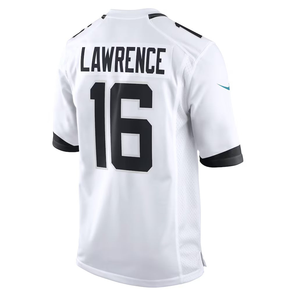 Pouc J.Jaguars #16 Trevor Lawrence White Game Stitched Jerseys