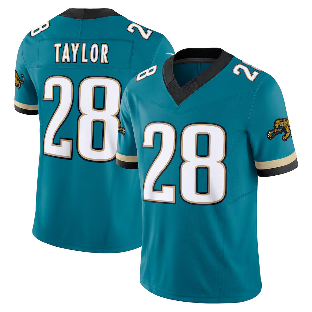 Pouc J.Jaguars #28 Fred Taylor Player Teal Prowler Throwback Vapor F.U.S.E. Limited Home Game Stitched Jerseys