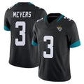 Pouc J.Jaguars #3 Jakobi Meyers Player Black Vapor F.U.S.E. Limited Home Game Stitched Jerseys