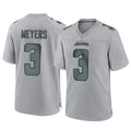 Pouc J.Jaguars #3 Jakobi Meyers Player Gray Atmosphere Fashion Home Game Stitched Jerseys
