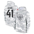Pouc J.Jaguars #41 Josh Hines-Allen Player Arctic Camo Salute to Service Hoodies Limited Game Stitched Jerseys