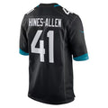 Pouc J.Jaguars #41 Josh Hines-Allen Player Black Home Game Football Jerseys