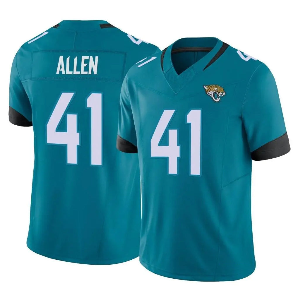 Pouc J.Jaguars #41 Josh Hines-Allen Player Teal Vapor F.U.S.E. Limited Home Game Stitched Jerseys