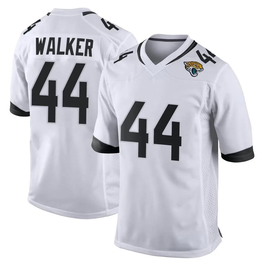 Pouc J.Jaguars #44 Travon Walker Player White Home Game Stitched Jerseys