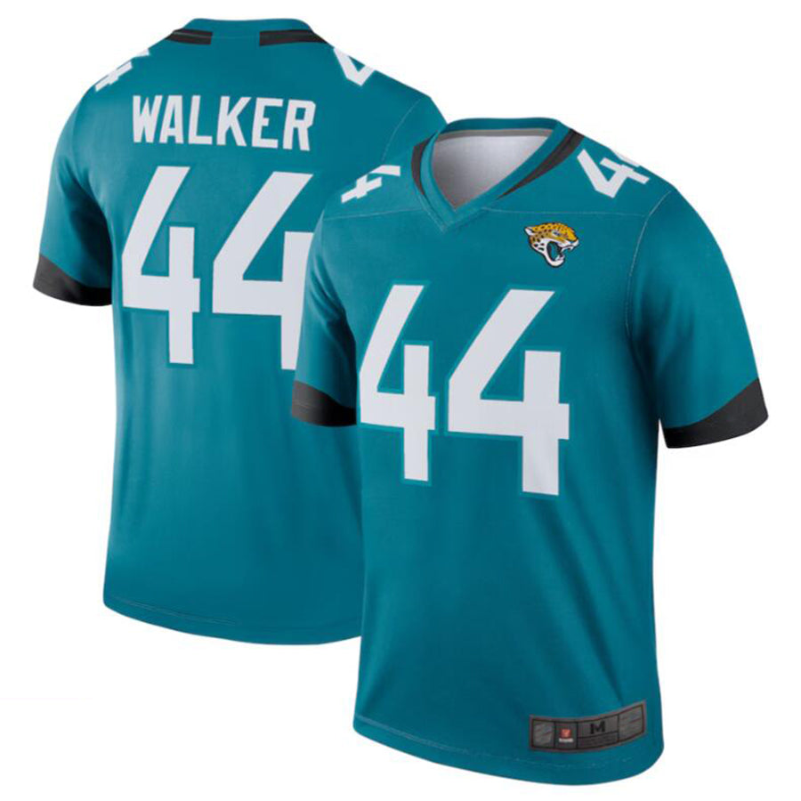 Pouc J.Jaguars #44 Travon Walker Teal Legend Jersey American Stitched Jersey