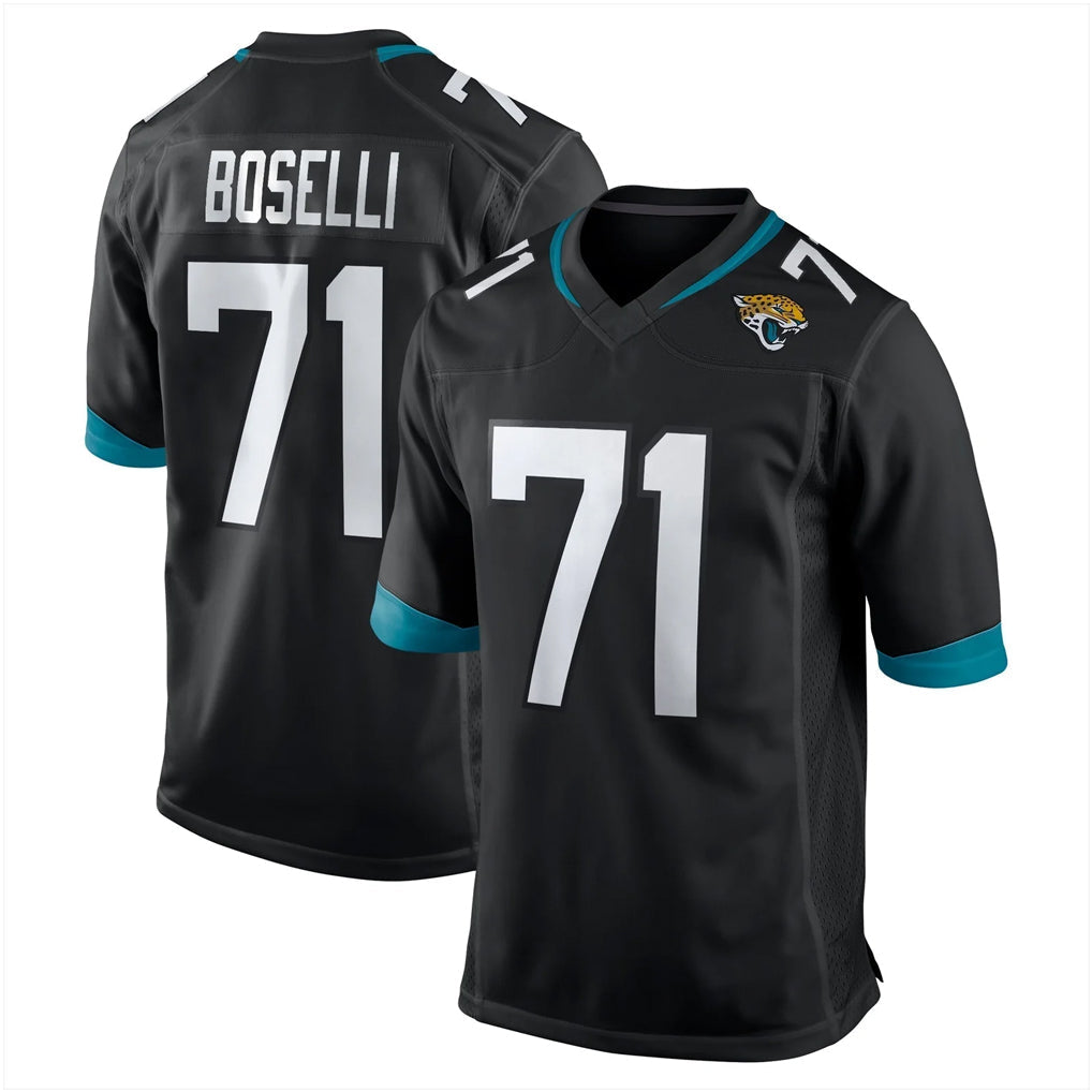 Pouc J.Jaguars #71 Tony Boselli?Player Black Home Game Stitched Jerseys