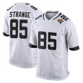 Pouc J.Jaguars #85 Brenton Strange Player White Home Game Stitched Jerseys