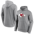 Pouc Custom KC.Chiefs Blank Player Gray Pullover Hoodie Stitched Jerseys