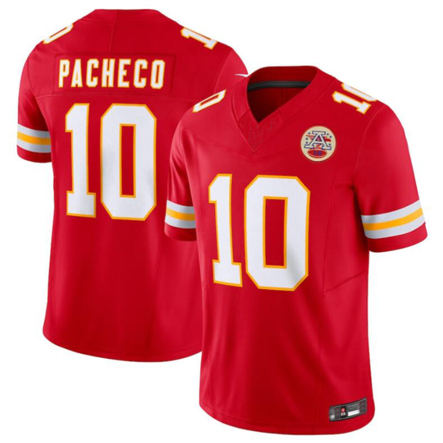 Pouc KC.Chiefs #10 Isiah Pacheco Red Vapor F.U.S.E. Limited Jersey American Stitched Jersey