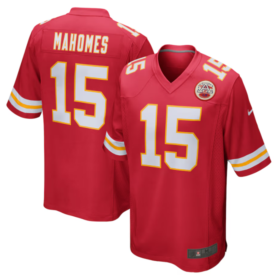 Pouc KC.Chiefs #15 Patrick Mahomes Player Red Home Game Stitched Jersey