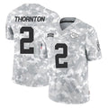 Pouc KC.Chiefs #2 Tyquan Thornton Player Arctic Camo Salute To Service Limited Game Stitched Jerseys