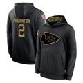 Pouc KC.Chiefs #2 Tyquan Thornton Player Black Salute to Service Hoodies Limited Game Stitched Jerseys