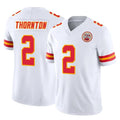 Pouc KC.Chiefs #2 Tyquan Thornton Player White Limited Vapor F.U.S.E. Home Game Stitched Jerseys