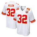 Pouc KC.Chiefs #32 Marcus Allen Player White Home Game Stitched Jerseys