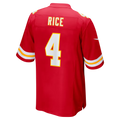 Pouc KC.Chiefs #4 Chiefs Rashee Rice Red Game Stitched Jerseys