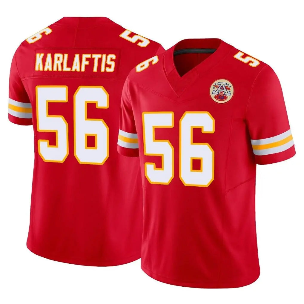Pouc KC.Chiefs #56 George Karlaftis Player Red Limited Vapor F.U.S.E. Home Game Stitched Jerseys
