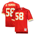 Pouc KC.Chiefs #58 Derrick Thomas Player Red Mitchell & Ness 1994 Throwback Retired Stitched Jerseys