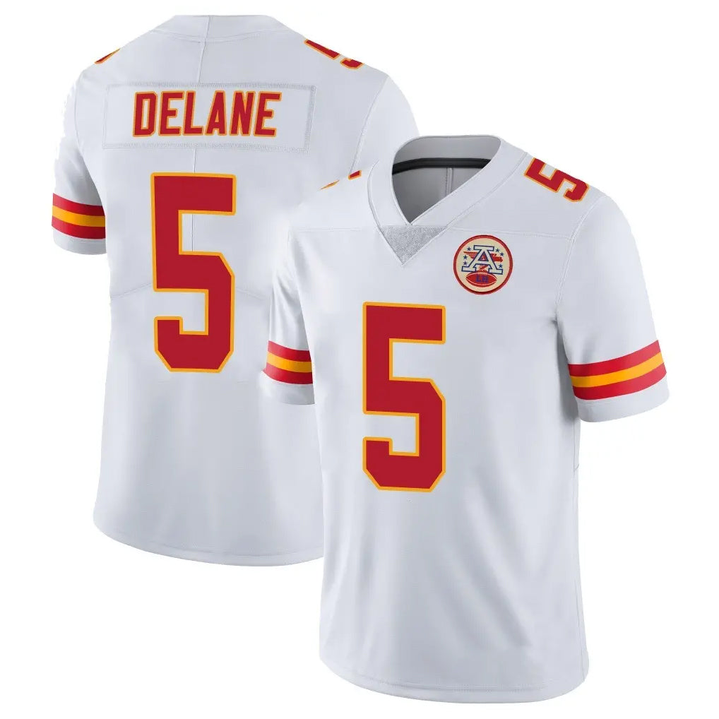 Pouc KC.Chiefs #5 Mansoor Delane Player White Limited Vapor Untouchable Home Game Stitched Jerseys