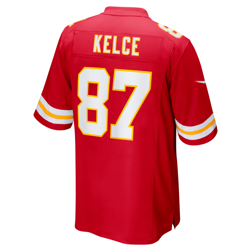 Pouc KC.Chiefs #87 Travis Kelce Red Game Stitched Jerseys